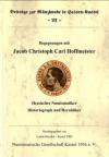 Lothar Brendel: Begegnungen mit Jacob Christoph Carl Hoffmeister - hessischer Numismatiker, Historiograph und Heraldiker. Kassel 2009. 76 Seiten, alle Abb. in Farbe, mehrfarbige Kartonbroschur, 21 x 29,5 cm.